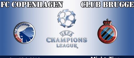 Champions League: FC Copenhaga - Club Brugge, una dintre partidele echilibrate ale zilei